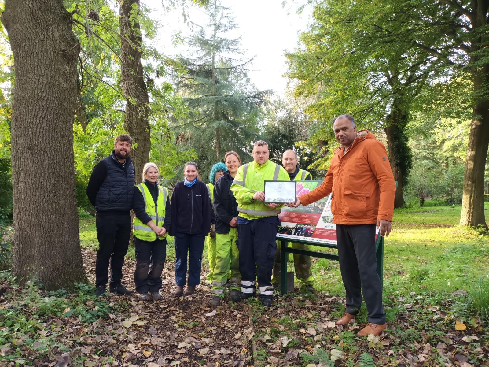 Hanley Park has been awarded gold in the respected Heart of England in Bloom competition 2023